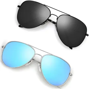 Polarized Aviator Sunglasses for Men/Women Metal Mens Sunglasses Driving Sun Glasses