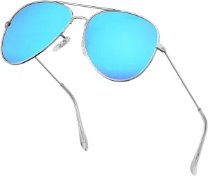 Polarized Aviator Sunglasses for Men/Women Metal Mens Sunglasses Driving Sun Glasses