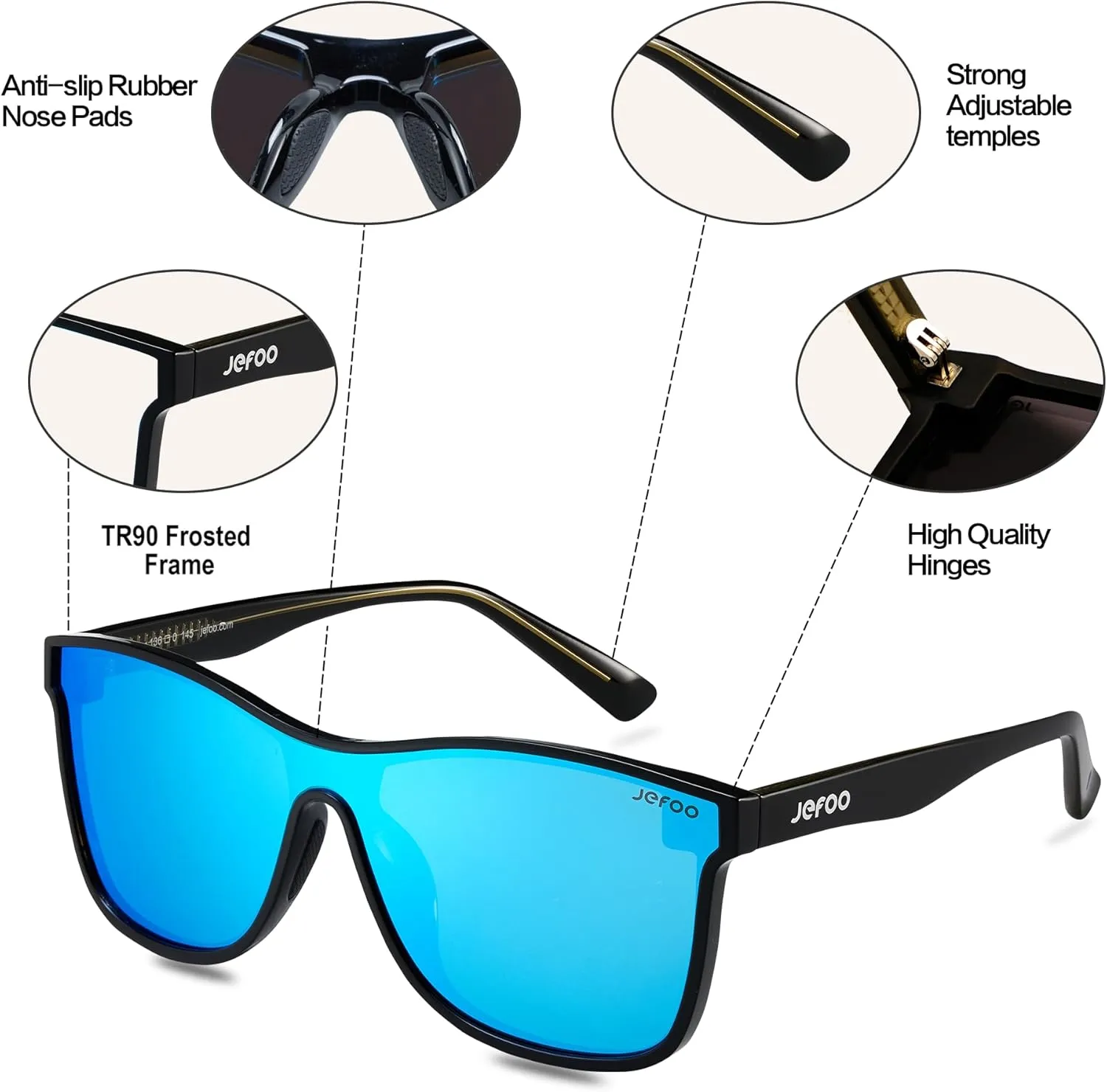 Polarized Sunglasses Men Trendy Mirrored shades Women Reflective Sun Glasses UV Protection