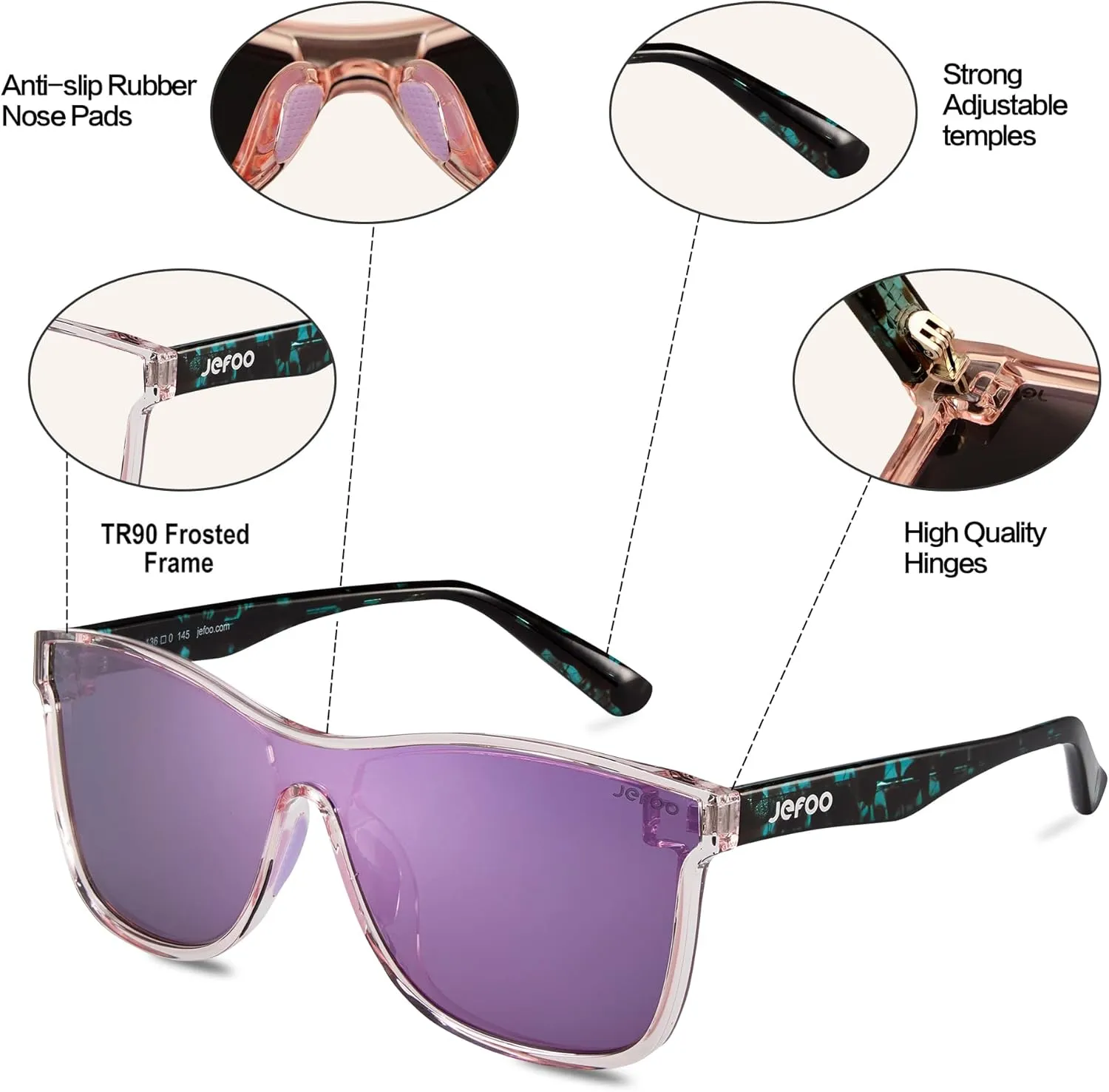 Polarized Sunglasses Men Trendy Mirrored shades Women Reflective Sun Glasses UV Protection