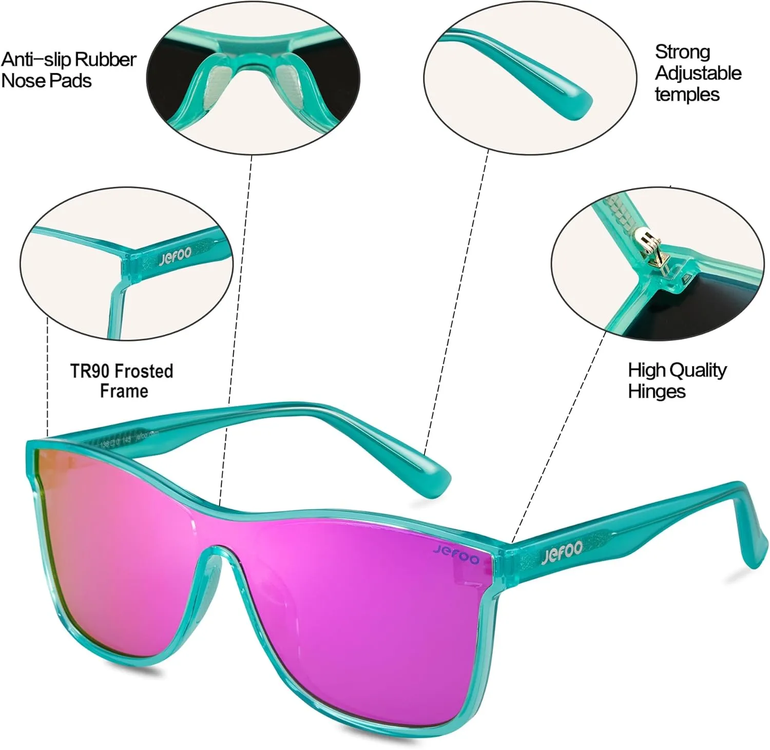 Polarized Sunglasses Men Trendy Mirrored shades Women Reflective Sun Glasses UV Protection