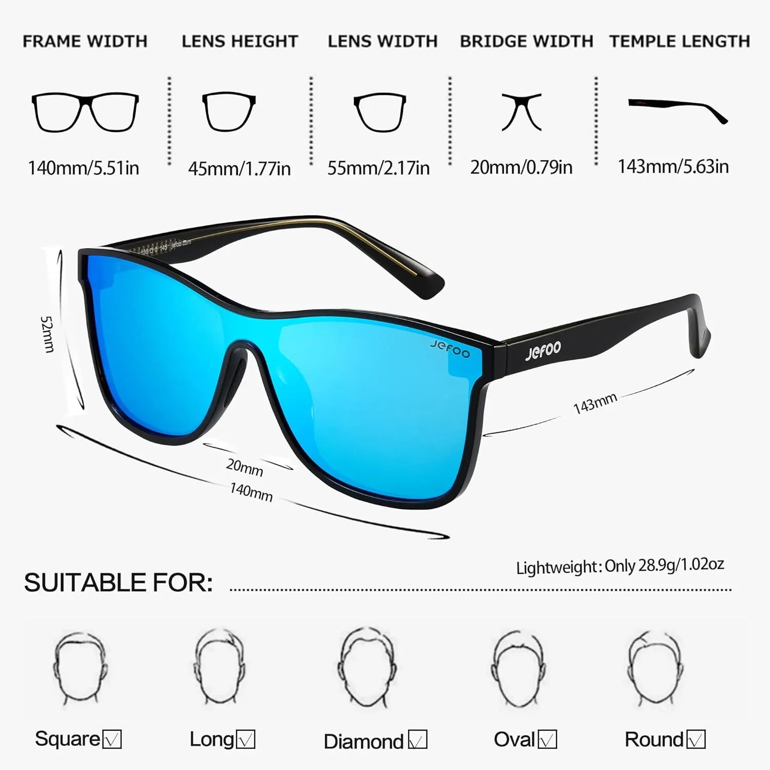 Polarized Sunglasses Men Trendy Mirrored shades Women Reflective Sun Glasses UV Protection
