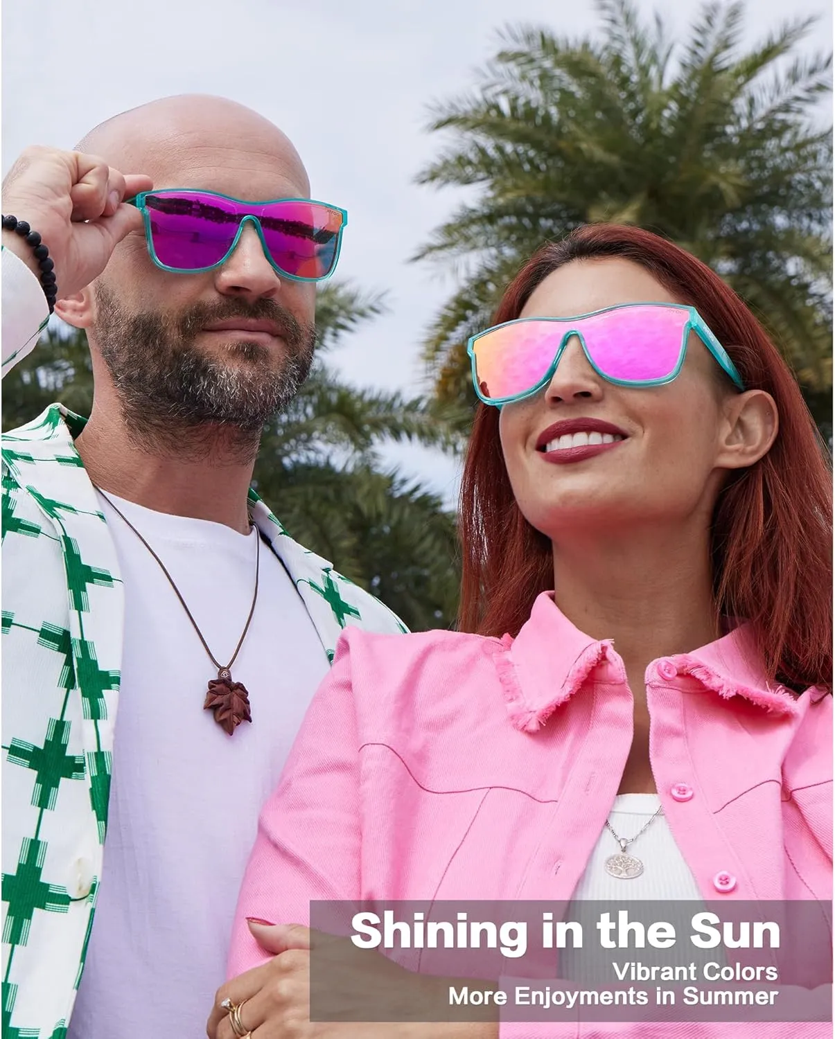 Polarized Sunglasses Men Trendy Mirrored shades Women Reflective Sun Glasses UV Protection