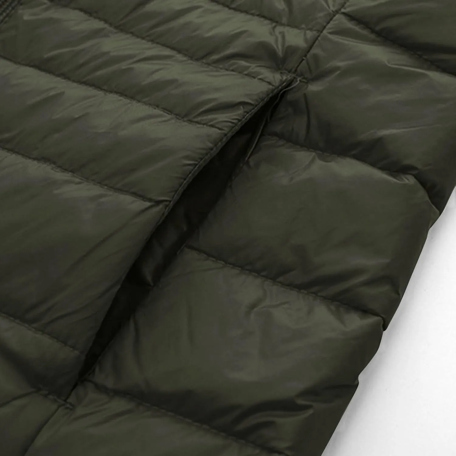 Puffer Jackets Women Lightweight Full Zipper Quilted Jacket Long Sleeve down Jackets Winter Outerwear with Hood