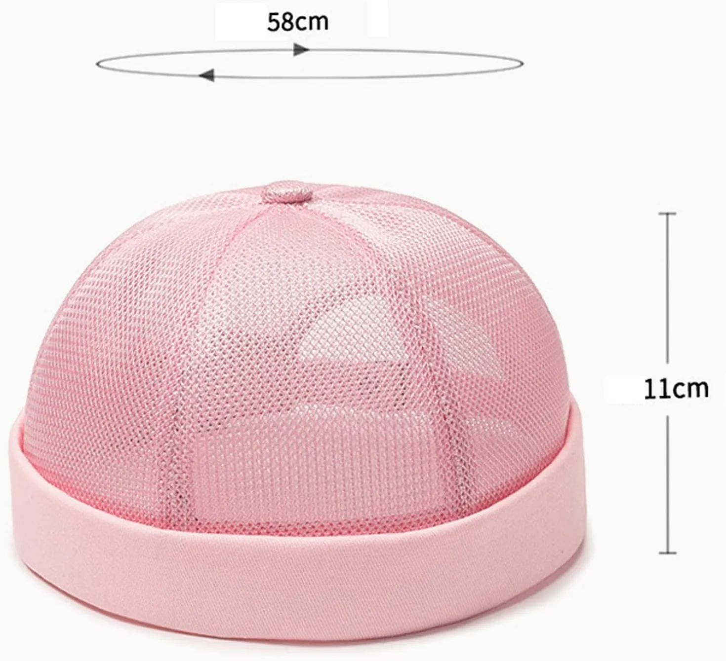 Quick-Dry Brimless Cap Sports Sun Hat Breathable Mesh Lightweight Cap Summer Dad Hat for Men Women