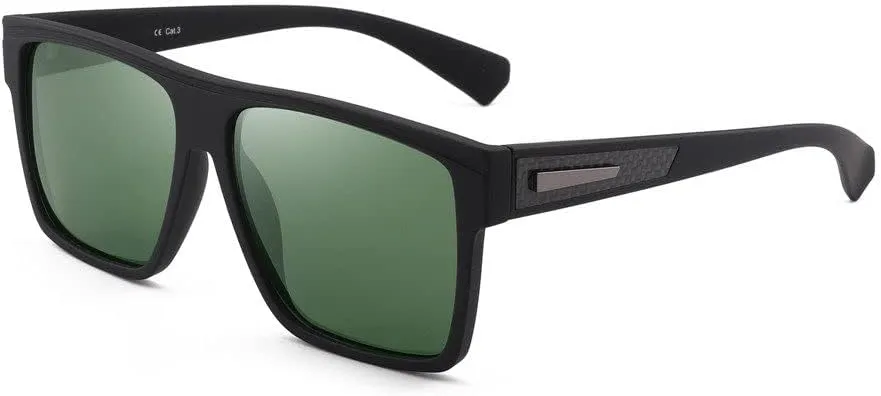 Retro Oversized Polarized Sunglasses Women Men Design Driving Big Large Sunglasses for Women Men Black