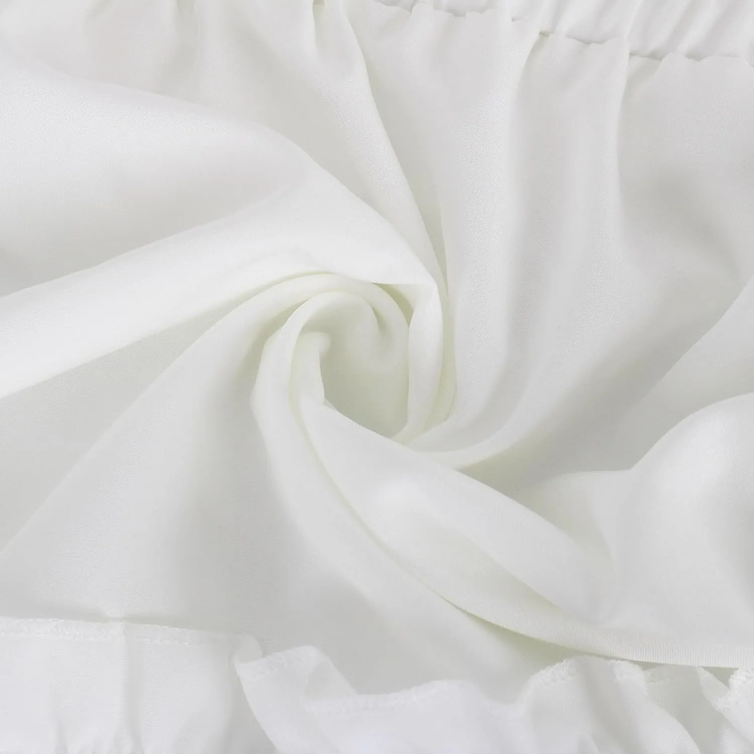 Ruffle Skirts Women Mini Summer Skirts Drawstring Elastic Waist Skirts Flowy Pleated Skirts Short Vacation Skirts