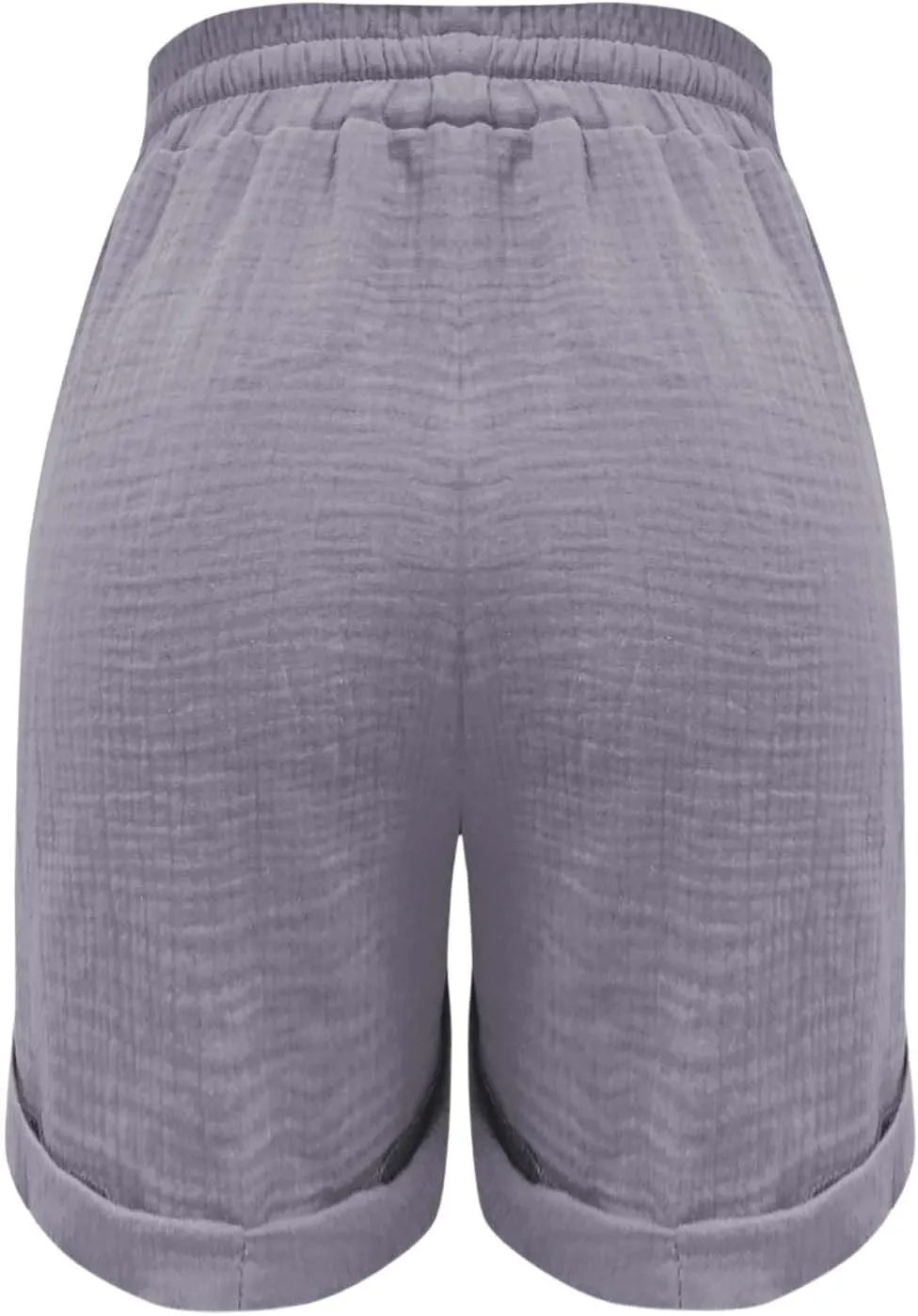 Shorts for Women Linen Shorts Elastic Waist Casual Lightweight with Pockets Cute Drawstring Summer Beach Shorts 2025 Fashion