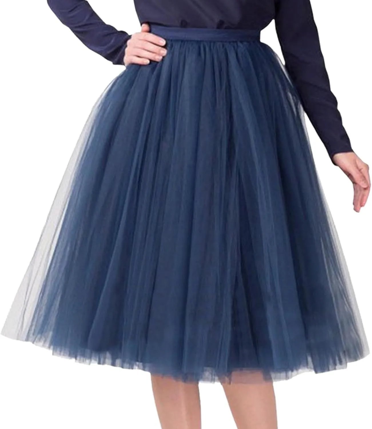 Skirts for Women Pleated Tulle Short Skirt Solid Color High Waist Tutu Ballet Half-Body Clothes Adult Dancing Skirts
