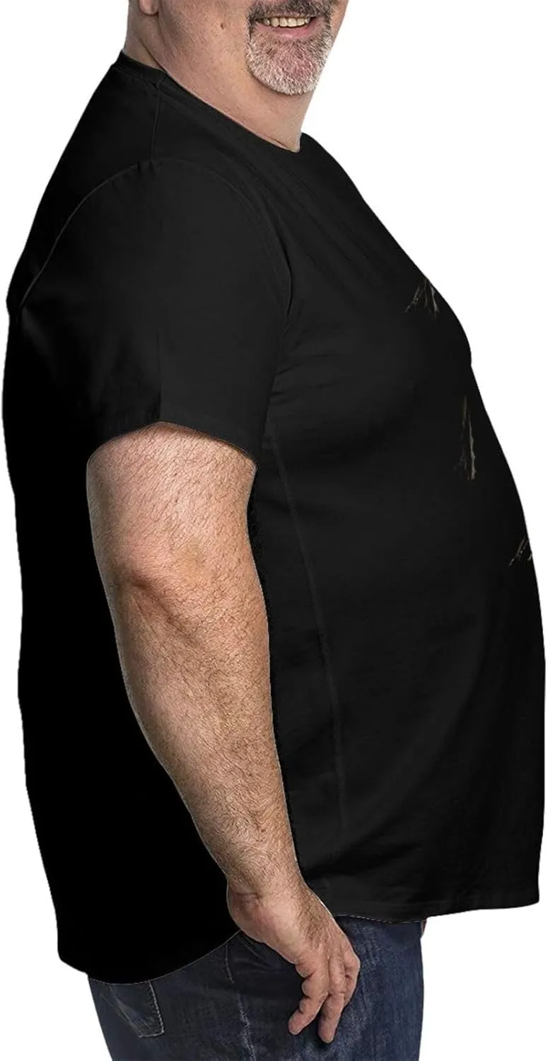Skull Novelty T-Shirts Plus Size for Big and Tall Large T Shirts Cotton Black Top Tees 1X-6X