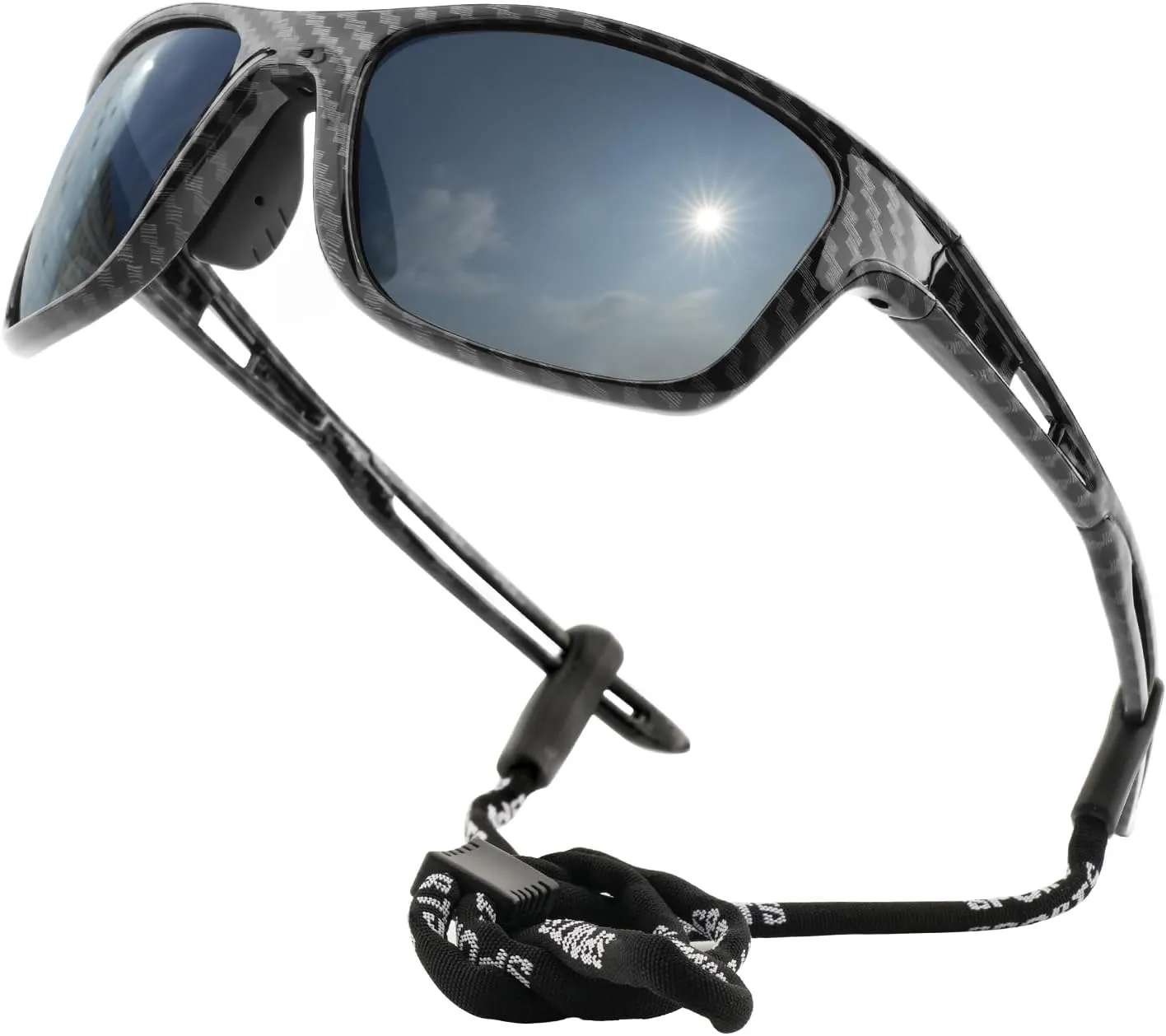Sports Polarized Sunglasses for Men Woman, Wrap Around Sun Glasses UV Protection for Running Cycling Fishing Driving
