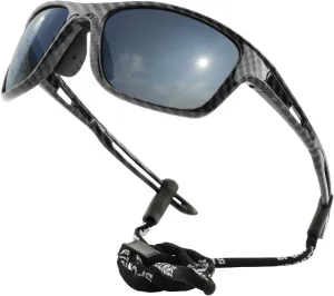 Sports Polarized Sunglasses for Men Woman, Wrap Around Sun Glasses UV Protection for Running Cycling Fishing Driving