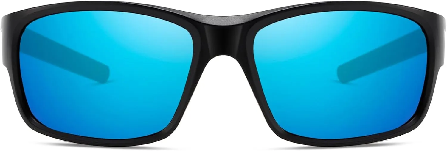 STGATN Polarized Sports Sunglasses for Men UV Protection Glasses Wrap Around Goggles for Driving Fishing Cycling Outdoor