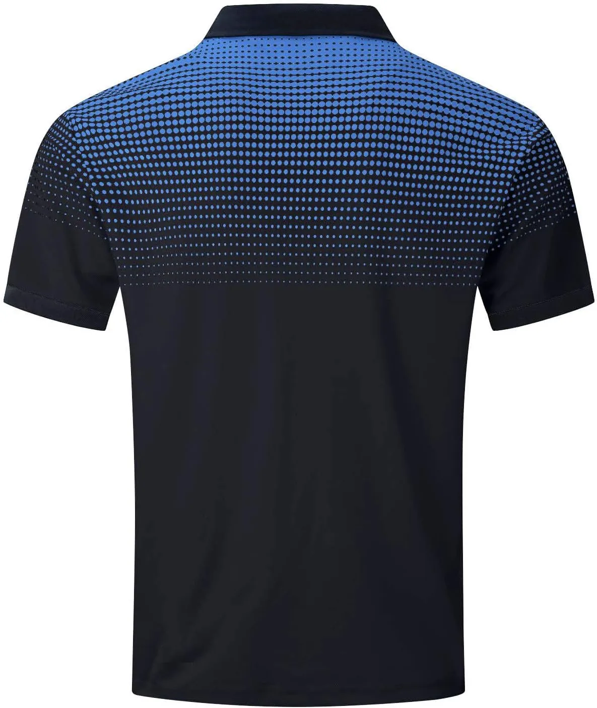 Summer Shirt for Men Casual Loose Fit V-Neck Gradient Color T Shirt Formal Button Up Short Sleeve Tees Loose Pullover