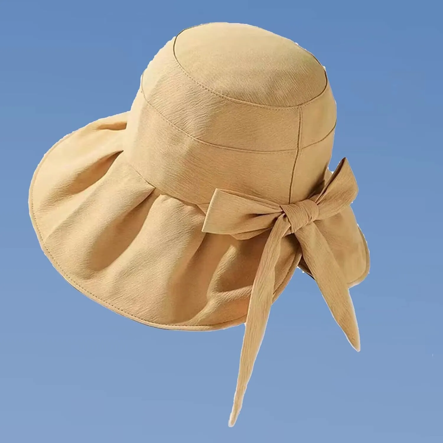 Sun Hats for Women Gardening Hat Wide Brim Beach Sun Protective Fold-Up Brim Breathable Cotton Summer Hats