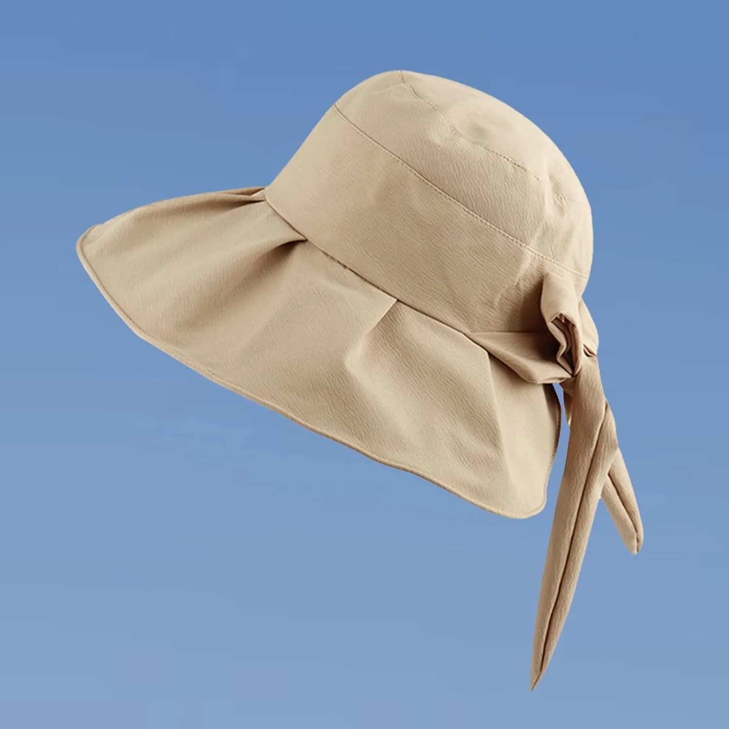Sun Hats for Women Gardening Hat Wide Brim Beach Sun Protective Fold-Up Brim Breathable Cotton Summer Hats
