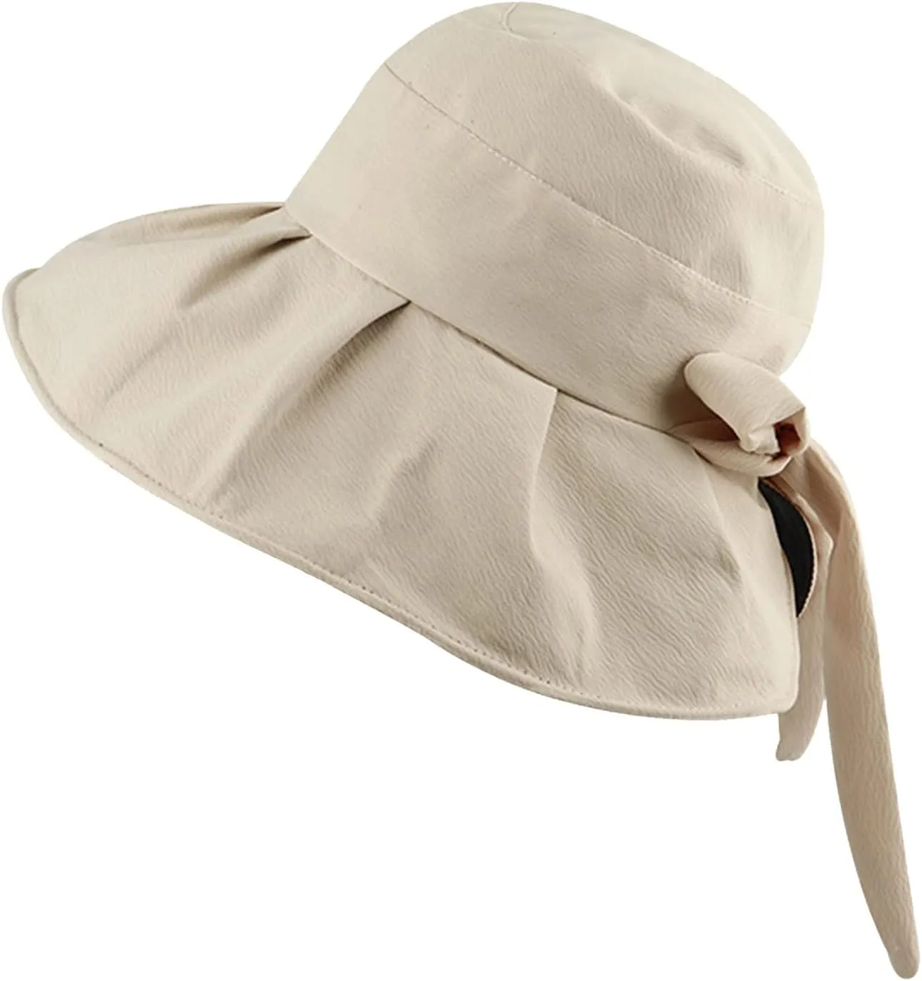 Sun Hats for Women Gardening Hat Wide Brim Beach Sun Protective Fold-Up Brim Breathable Cotton Summer Hats