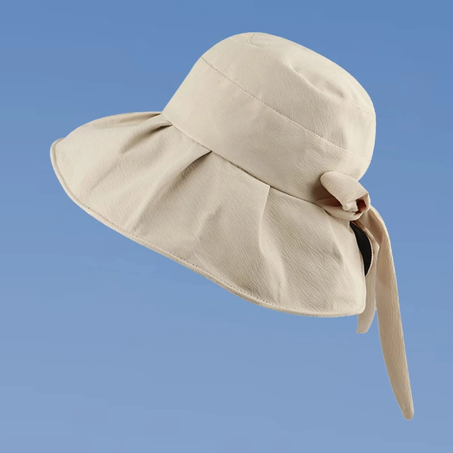 Sun Hats for Women Gardening Hat Wide Brim Beach Sun Protective Fold-Up Brim Breathable Cotton Summer Hats