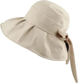 Sun Hats for Women Gardening Hat Wide Brim Beach Sun Protective Fold-Up Brim Breathable Cotton Summer Hats