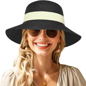 Sun Hats for Women - UPF 50  UV Protection Floppy Wide Brim Summer Straw Hat