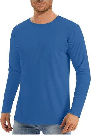 Sun Shirts for Men Casual UPF 50  Fishing Shirt Outdoor Quick Dry SPF UV Rash Guard Long Sleeve Swim Shirts Loose Fit