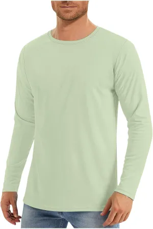 Sun Shirts for Men Casual UPF 50  Fishing Shirt Outdoor Quick Dry SPF UV Rash Guard Long Sleeve Swim Shirts Loose Fit