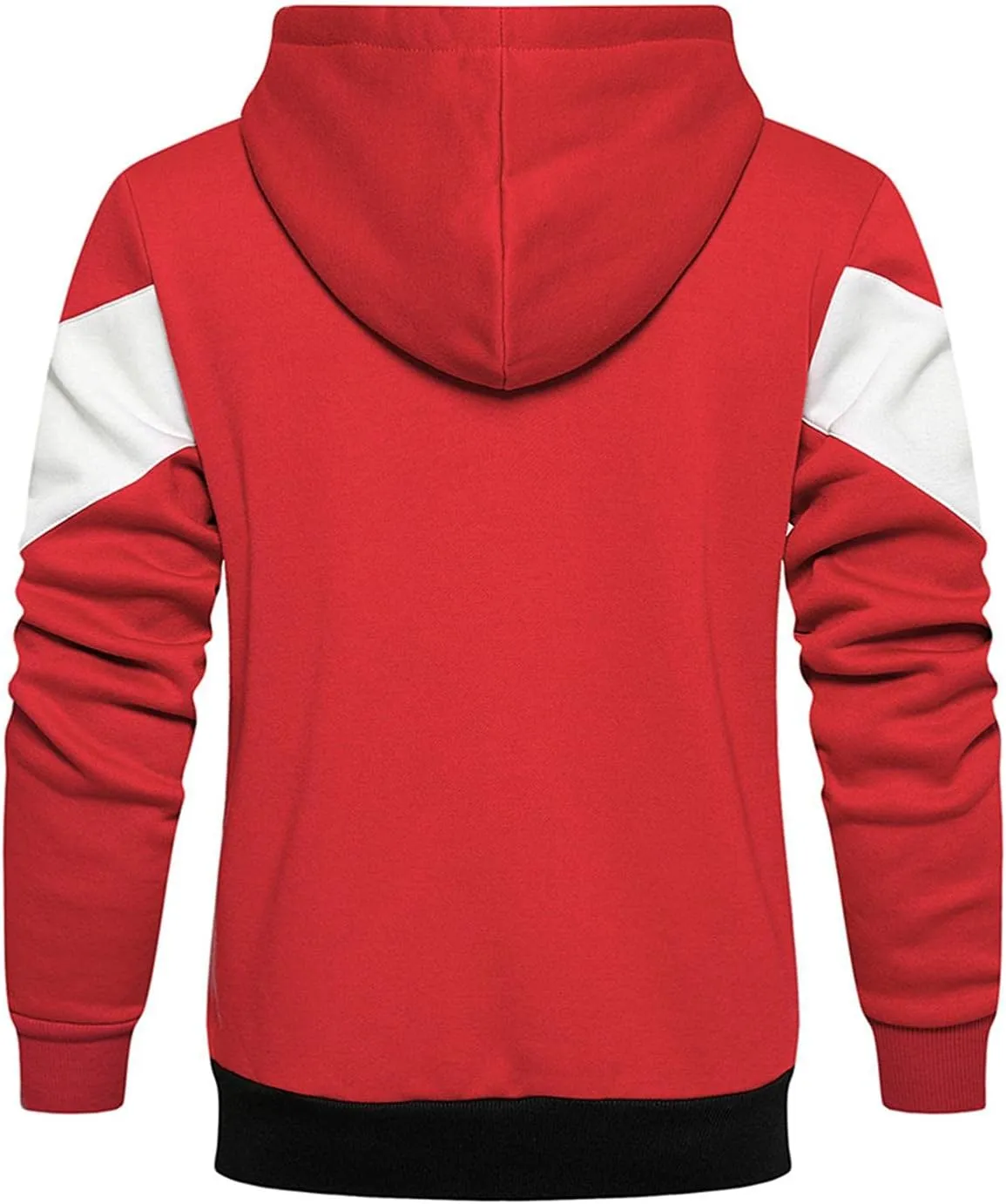 Sweatshirts for Men Zip Up Hoodie,Men's Hoodies Zip Front Sweatshirt Color Blocking Hooded Full Zip for Men Sweaters