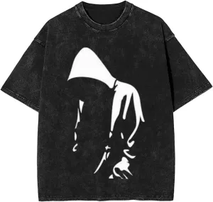 T Shirts for Men Oversized Loose Fit Tshirt Cotton Washed Vintage Tee Unisex Tops