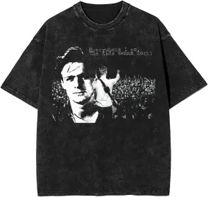 T Shirts for Men Oversized Loose Fit Tshirt Cotton Washed Vintage Tee Unisex Tops