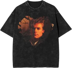 T Shirts for Men Oversized Loose Fit Tshirt Cotton Washed Vintage Tee Unisex Tops