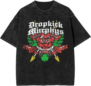 T Shirts for Men Oversized Loose Fit Tshirt Cotton Washed Vintage Tee Unisex Tops