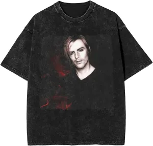 T Shirts for Men Oversized Loose Fit Tshirt Cotton Washed Vintage Tee Unisex Tops