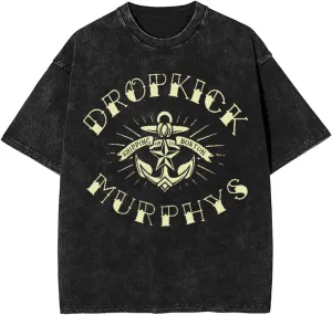T Shirts for Men Oversized Loose Fit Tshirt Cotton Washed Vintage Tee Unisex Tops