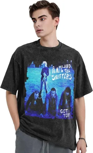 T Shirts for Men Oversized Loose Fit Tshirt Heavy Cotton Washed Vintage Tee Unisex
