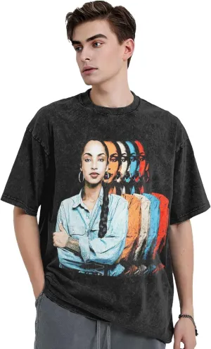 T Shirts for Men Oversized Loose Fit Tshirt Heavy Cotton Washed Vintage Tee Unisex