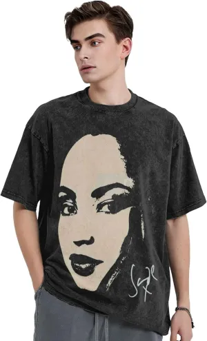 T Shirts for Men Oversized Loose Fit Tshirt Heavy Cotton Washed Vintage Tee Unisex