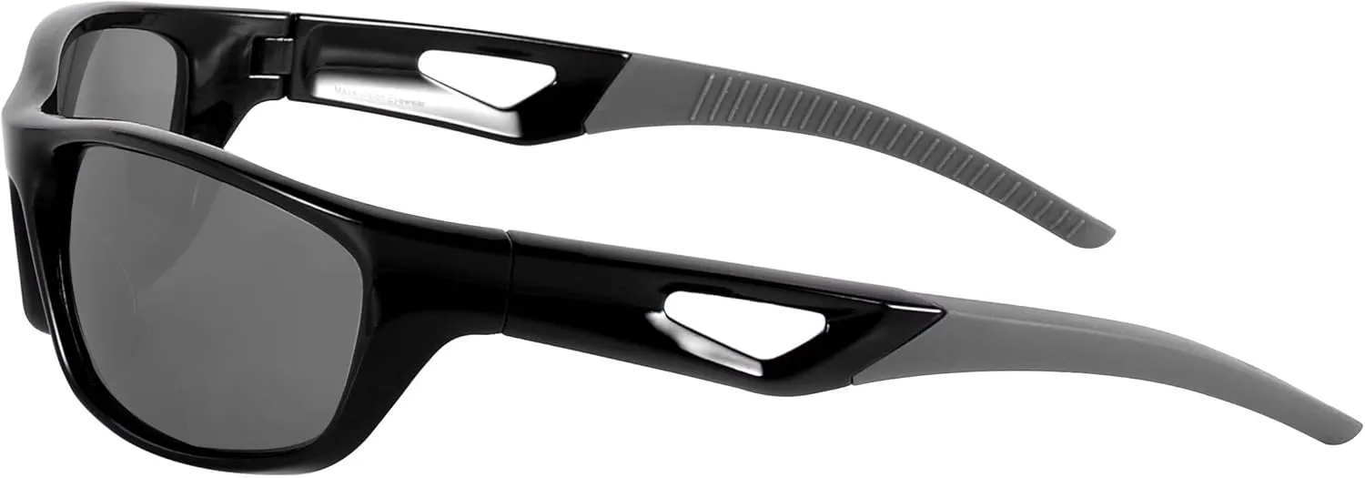 'The Competitor' 2 Pair of Lightweight Unisex Sport Wrap Bifocal Sunglasses with HD Lenses & UV400 Protection