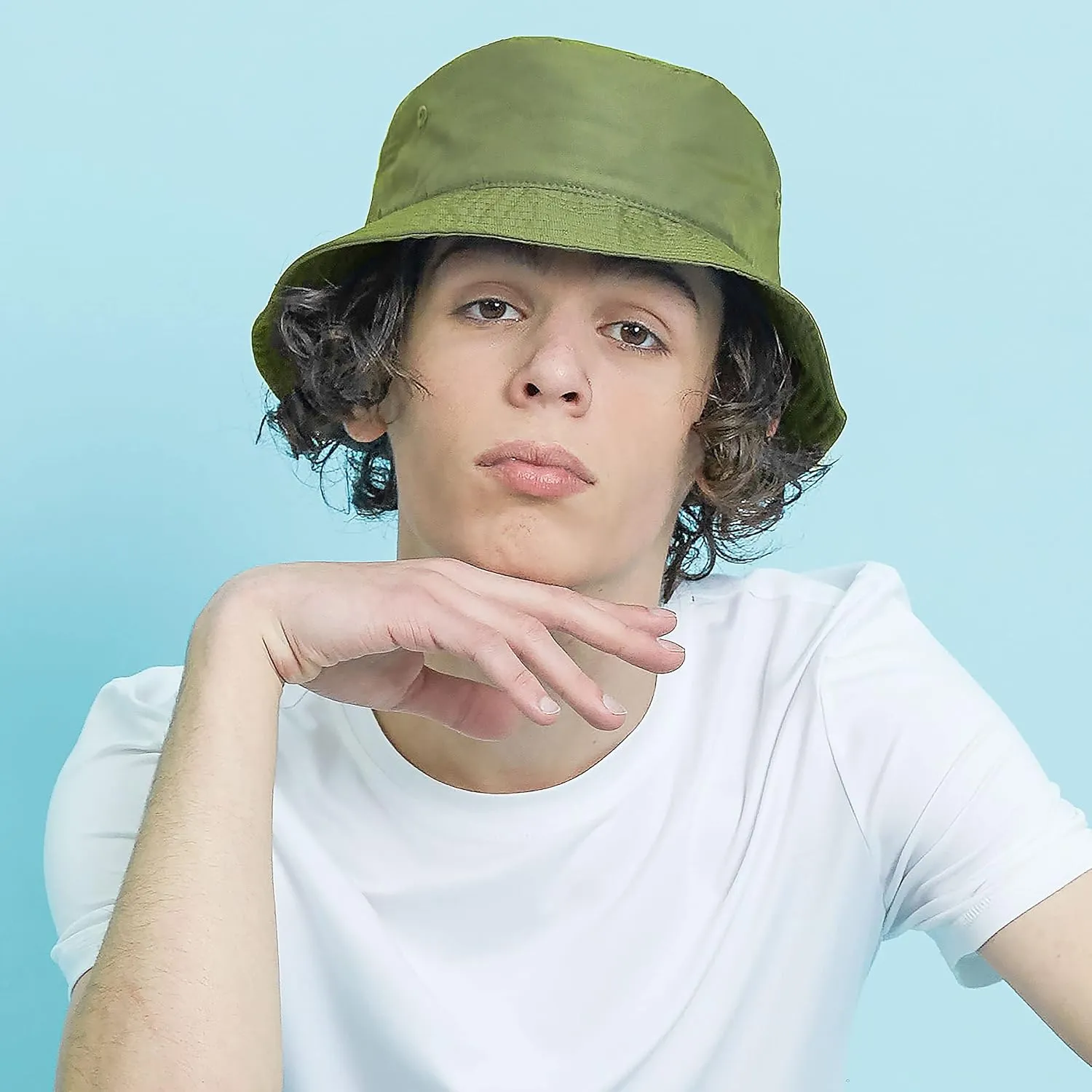 The Hat Depot Lightweight, Quick Dry Polyester Packable Nylon Bucket Sun Hat