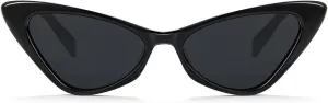 Veda Tinda Vision Cat Eye Sunglasses for Women Tinted Polarized Retro Rave Large Cateye Vintage Womens Glasses UV Protection