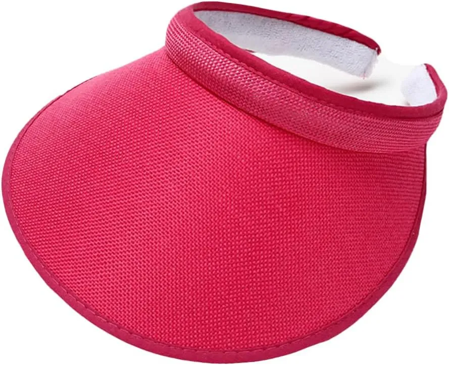 Wide Brim Sun Visors for Women Sun Protection Gardening Hat Summer Golf Tennis Running Cap