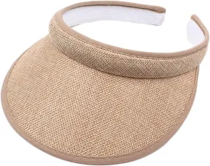 Wide Brim Sun Visors for Women Sun Protection Gardening Hat Summer Golf Tennis Running Cap