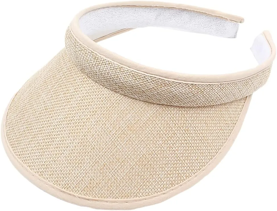 Wide Brim Sun Visors for Women Sun Protection Gardening Hat Summer Golf Tennis Running Cap