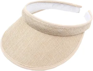 Wide Brim Sun Visors for Women Sun Protection Gardening Hat Summer Golf Tennis Running Cap