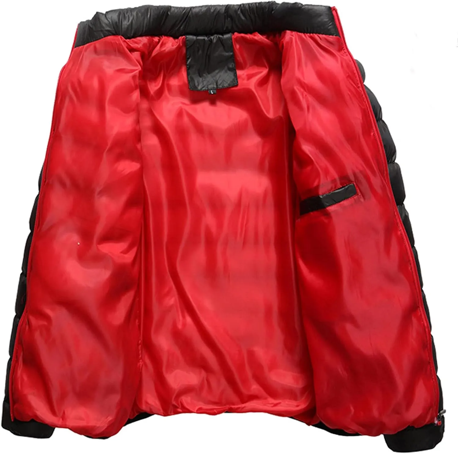 Winter Jackets for Men - Lightweight Puffer Quilted Jacket, Packable Down Coat, Stand Up Collar