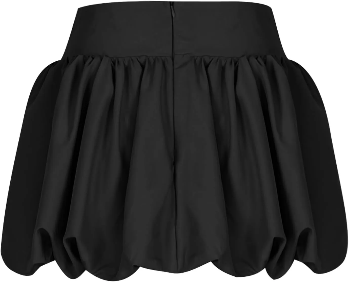 Women Bubble Mini Skirt High Waist Pleated Tutu Skirts Fashion Y2K Clothes Solid Color A-Line Flared Short Skirts