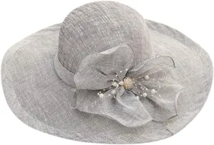 Women Kentuck𝚢-Derby Hat Tea Party Dress Wide Brim Organza Church Hats Wedding 𝙲ocktail Tea Party Spring