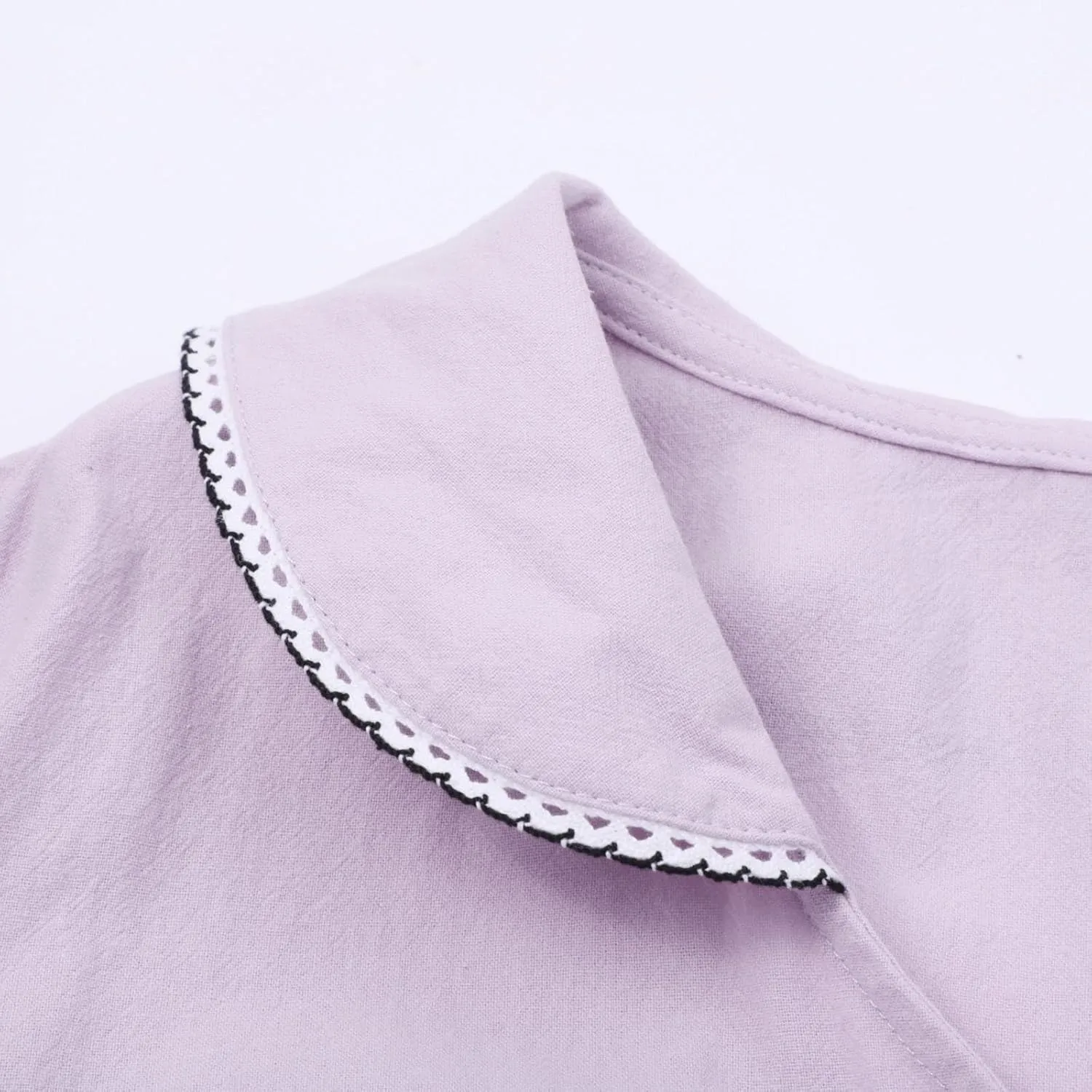 Women Korean Style Dresses Lace-Up Waist-Defined Henley Shirt Midi Dress Summer Half Sleeve Trendy A-Line Dress