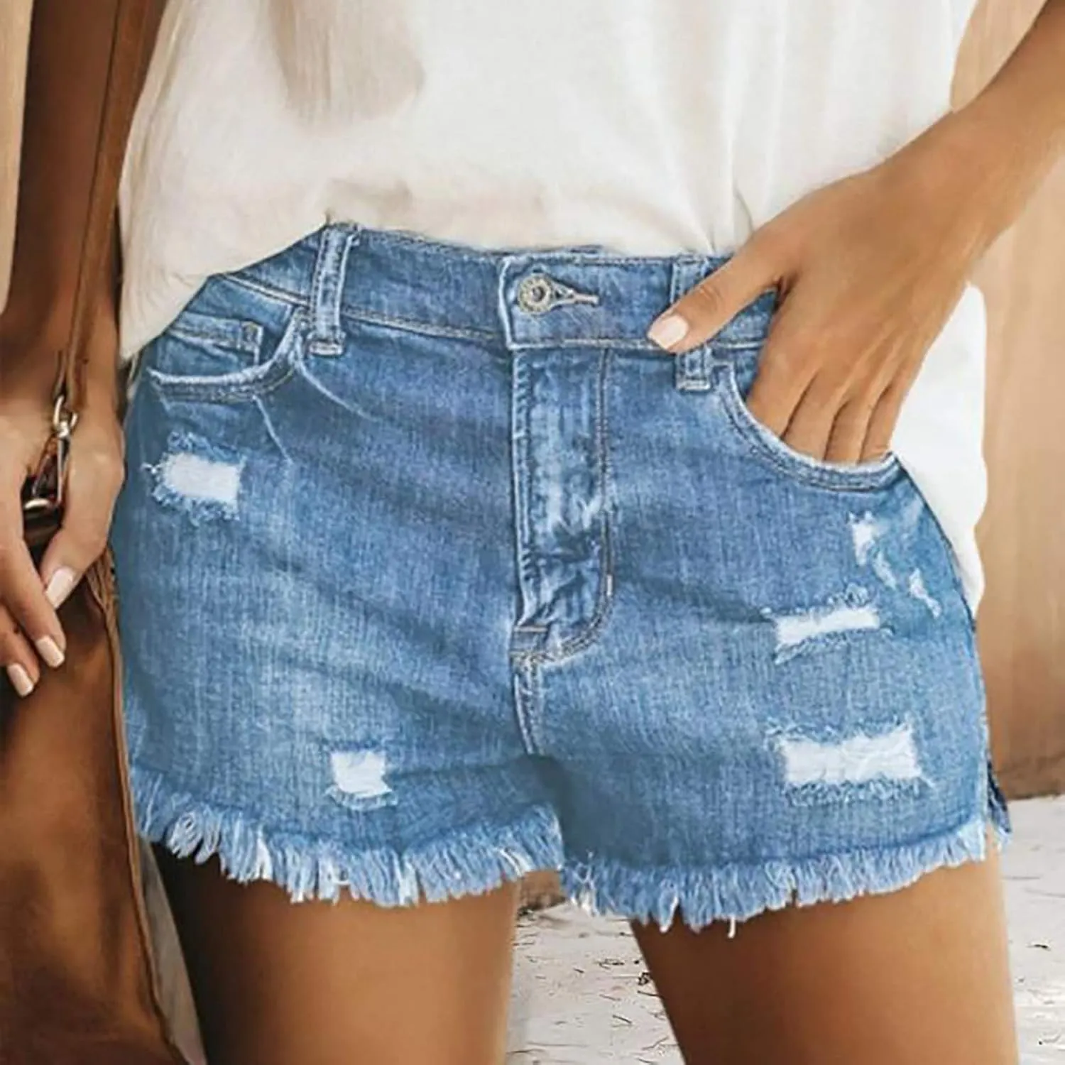 Women Shorts jean shorts womens plus size High Slim pants jean shorts womens high waisted Hole Summer Jeans Waist Sexy Pants