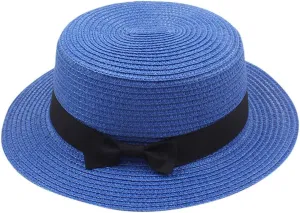 Women Wide Brim Straw Panama Hat Lightweight Straw Sun Hat Fedora Summer Beach Sun Hat