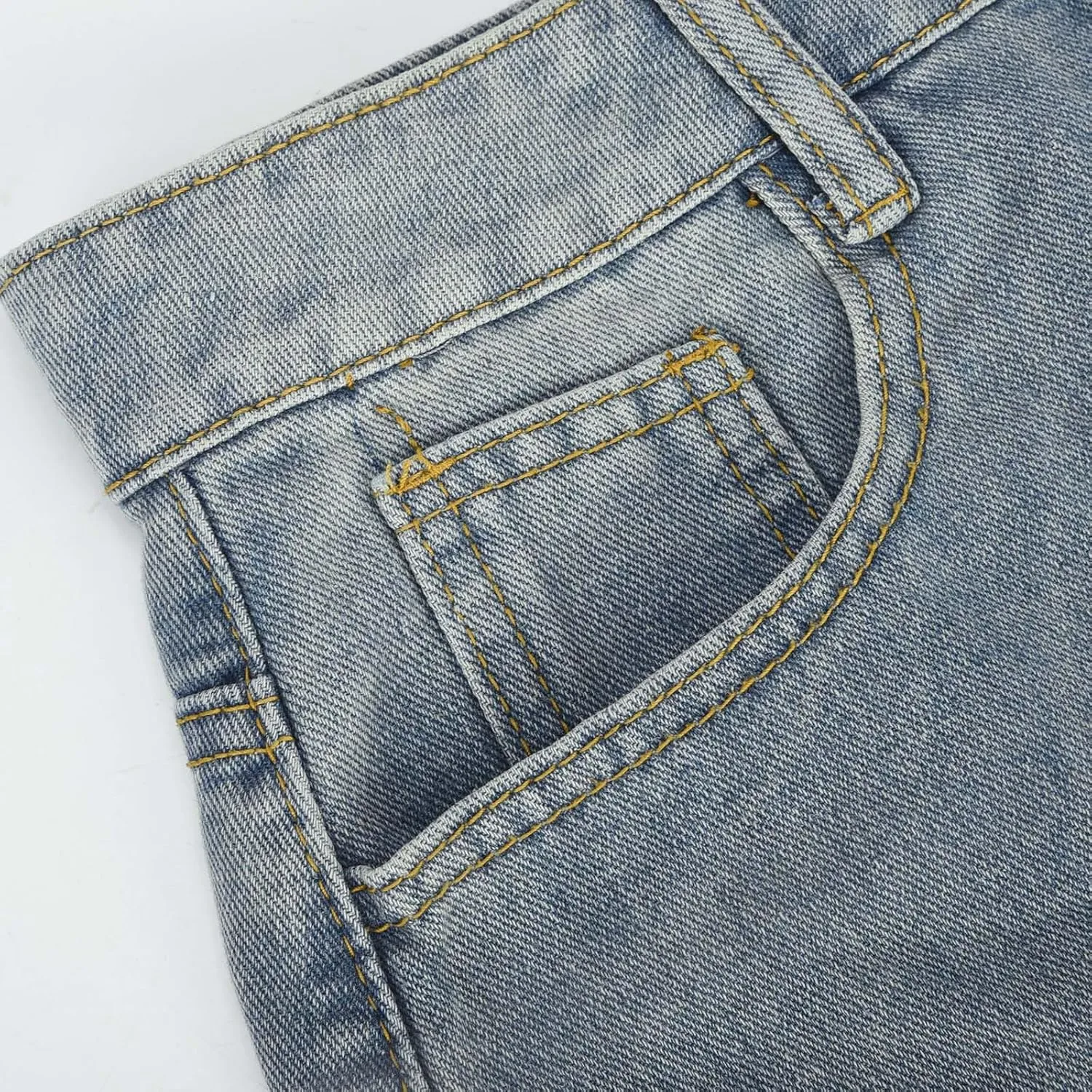 Womens Casual Slit Denim Long Maxi Jean Skirt Stretch High Waist A-Line Distressed Hippie Button Up with Pockets